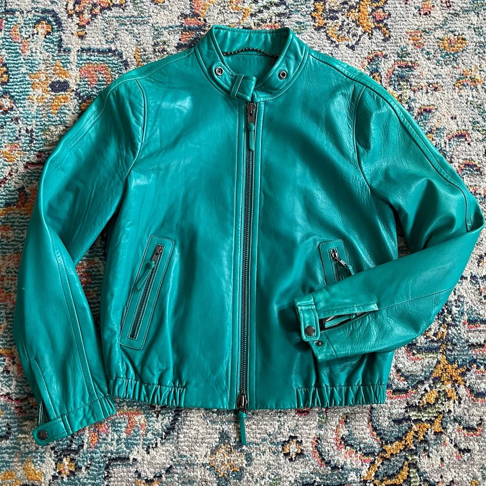 Coach Leather Moto Jacket
